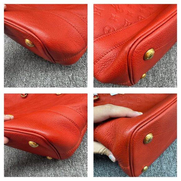 Louis Vuitton Citadine W/P Red Monogram Leather Shoulder Bag 799-082025 - Picture 8 of 16